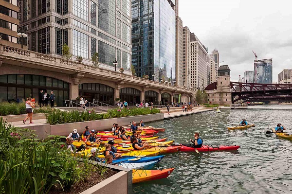 Chicago riverwalk