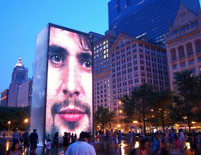 crown fountain millennium park chicago