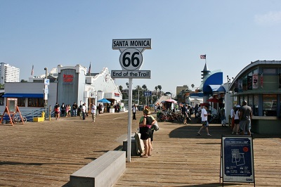 Route 66 end of the trail in santa monica